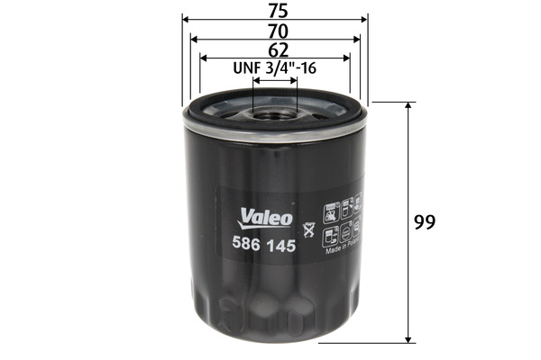 Filtru ulei 586145 VALEO